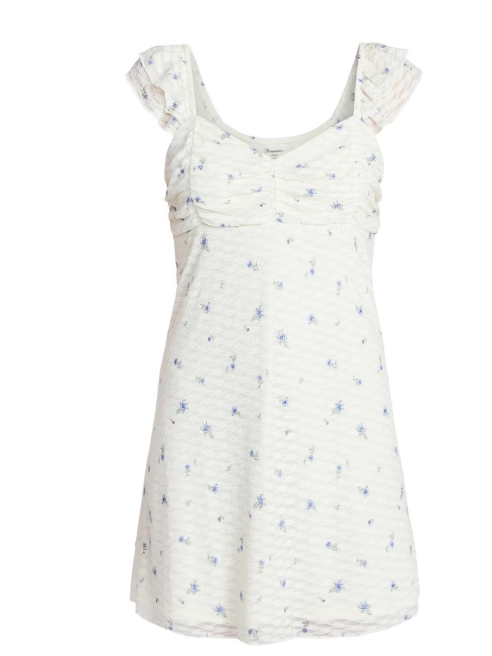 No Boundaries Double Ruffle Ruched Mini Dress Various Sizes